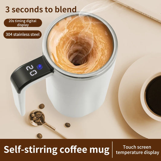 Revolutionary 380ML USB Rechargeable Self-Mixing Coffee Mug - The Ultimate Waterproof & Food Safe Companion for Coffee and Tea Enthusiasts