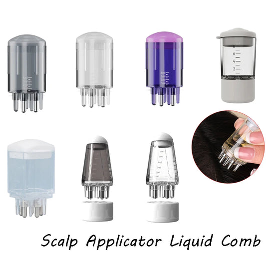 1PC Scalp Applicator Liquid Comb For Hair Scalp Treatment Essential Oil Liquid Guiding Massager Comb Hair Growth Serum Oil Apply