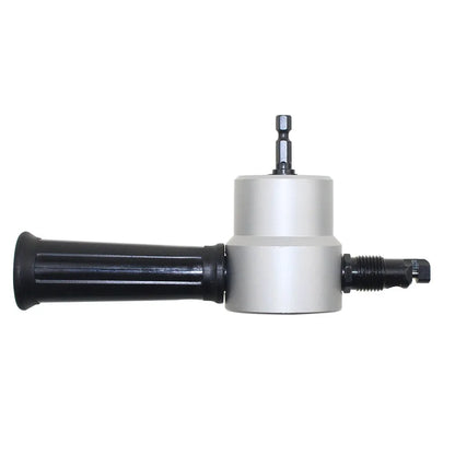 360 Degree Rotary Metal Cutting Double Head Sheet Nibbler Saw Cutter Tool Drill Attachment Free Cutting Tool Nibbler Sheet Metal