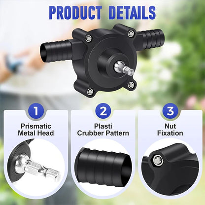 Portable Hand Electric Drill Pump Dc Self-Priming Water Pump Household Combination Hardware Tools Pump with Shelves and Fixers
