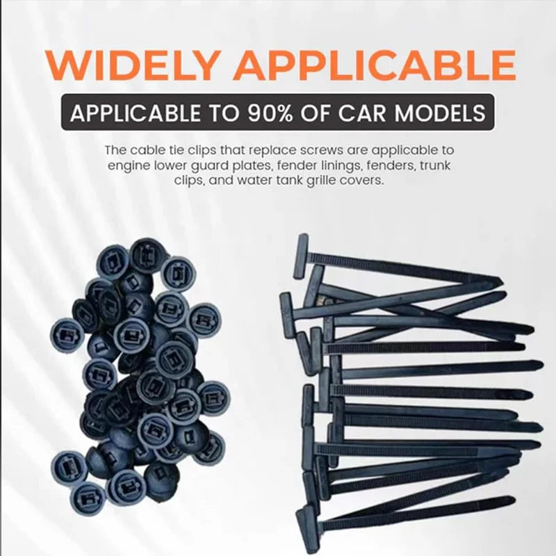 Durable Multi Purpose Nylon Cable Tie Buckle Universal Plastic Strap Clamp Tools for Home Office Workshop and Outdoor Use