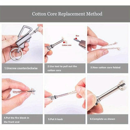 3-In-1 All-Metal Multi-Functional Tool Keychain Bottle Opener - Waterproof and Reusable. Perfect for Outdoor Activities, Travel, Camping, Parties, Etc. Also an Excellent Choice as a Creative Gift.