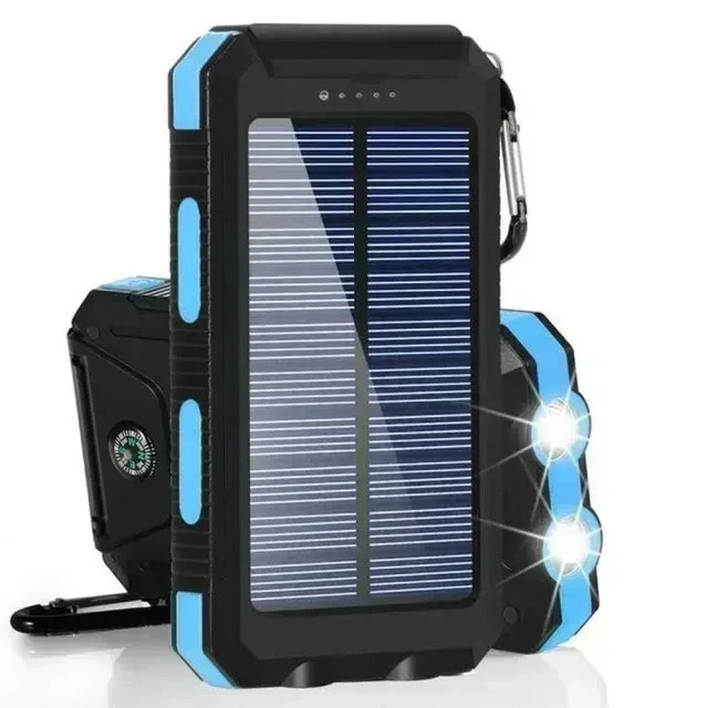 200000Mah Solar Power Bank Waterproof Large Capacity Powerbank Fast Charging External Battery with SOS for Iphone Samsung Xiaomi