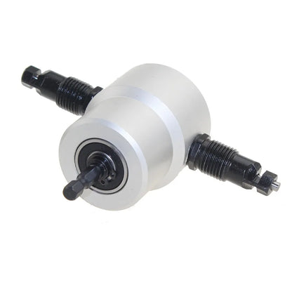 360 Degree Rotary Metal Cutting Double Head Sheet Nibbler Saw Cutter Tool Drill Attachment Free Cutting Tool Nibbler Sheet Metal