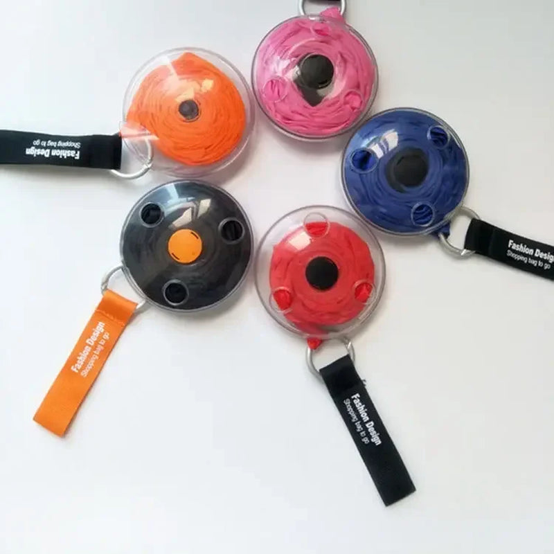 Super Small Portable Folding Retractable Storage Bag Multifunctional Small Disc Shopping Bag