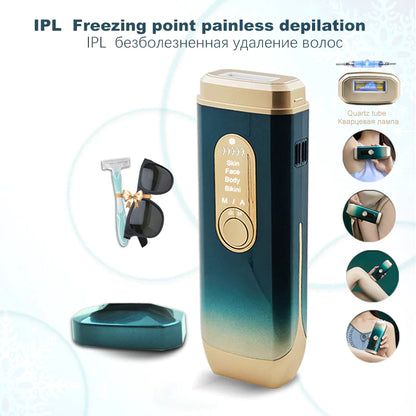 Laser Hair Removal Device Ice Cooling IPL Laser Epilator Home Use Depilador a Laser Laserowy for Women Laser Hair Removal