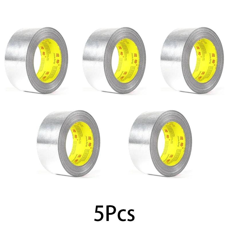 Fiberglass Cloth Aluminum Foil Tape High Temperature Resistant Waterproof Tape Sun Protection Range Hood Flame Retardant