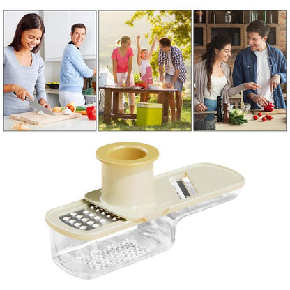 Multifunctional Garlic Grinder, Compact Design, Professional Mandoline Slicer, Multi-Purpose Kitchen Grinder with Stainless Steel Blades, Easy to Use & Clean, for Home, Restaurant