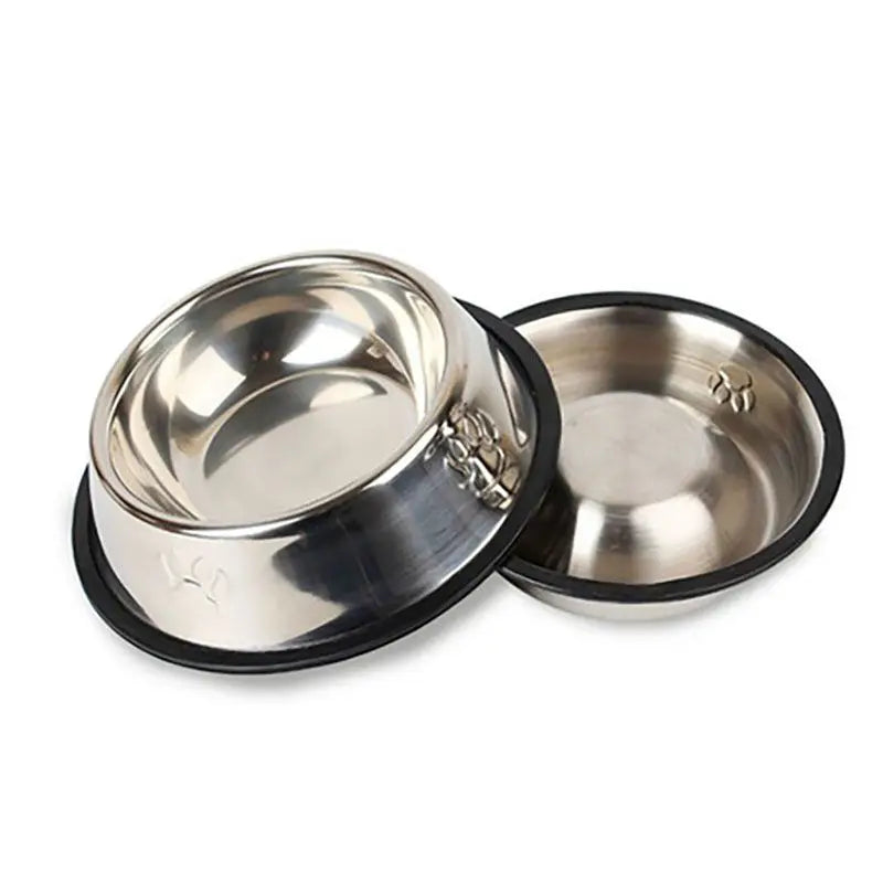Elevate Your Pet's Dining Experience with Premium Paw Stainless Steel Skidproof Bowls - Anti-Ant Design for Dogs & Cats in 6 Perfect Sizes