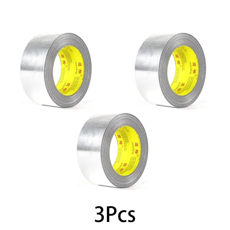 Fiberglass Cloth Aluminum Foil Tape High Temperature Resistant Waterproof Tape Sun Protection Range Hood Flame Retardant