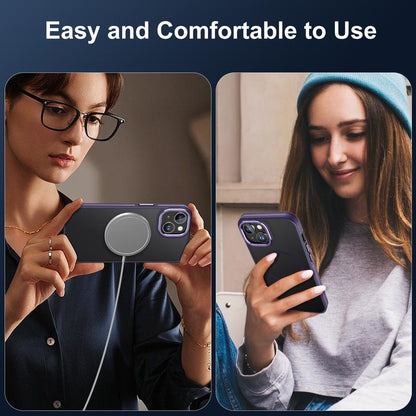 Phone Case for Iphone 15, Protective Cellphone Case with 2 Tempered-Glass Screen Protectors Compatible with Magsafe, Military-Grade Protective Shockproof Slim Fit Phone Case for Iphone 15 Case