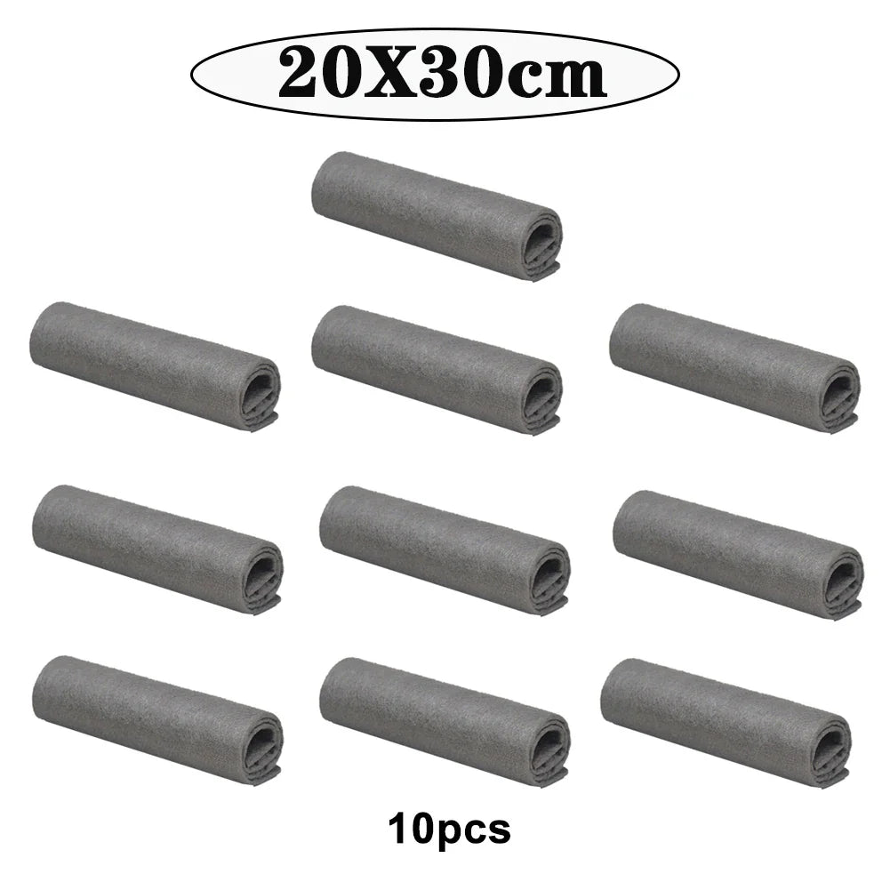 New Thickened Magic Cleaning Cloth Microfiber Glass Clean Towel Reusable Washable Lint-Free Cleaning Rags for Kitchen Glass Car