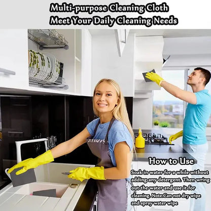 New Thickened Magic Cleaning Cloth Microfiber Glass Clean Towel Reusable Washable Lint-Free Cleaning Rags for Kitchen Glass Car
