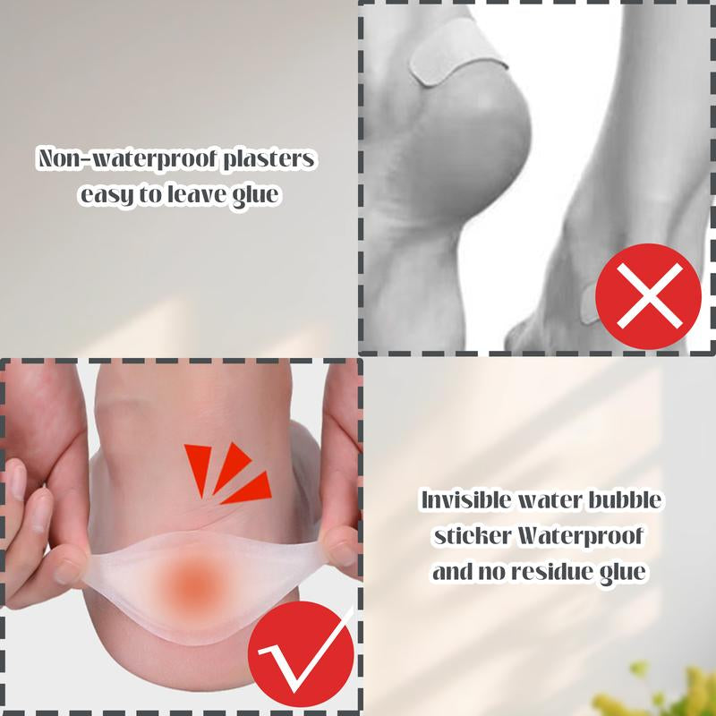 20 Counts Hydrocolloid Blister Bandages for Feet, Heel Prevention & Recovery Pads That Cushion Skin from Pressure