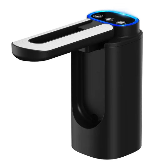 Automatic Electric Water Dispenser Pump for 5 Gallon Bottles - Portable Type-C Charging (Black)