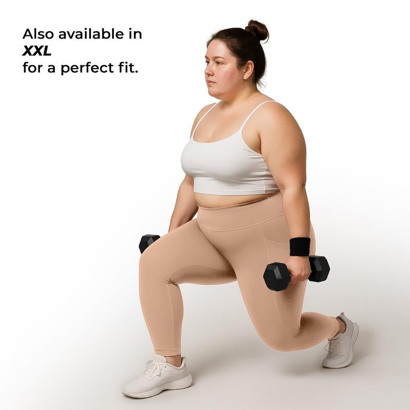 Lux Decor Apparel High Waisted Butt Lifting Workout Leggings for Women -Breathable Solid Soft Stretch Yoga Pants - Tummy Control Side Pockets Shaping Gym Leggings- Available in All Sizes #Summervibes