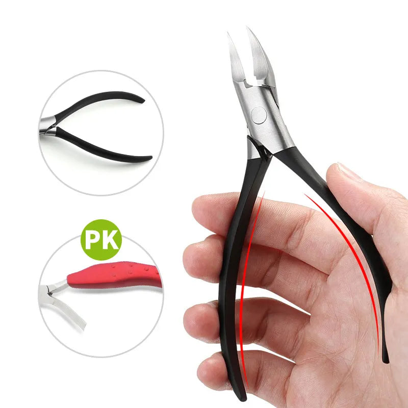 Paronychia Improved Stainless steel nail clippers trimmer Ingrown pedicure care professional Cutter nipper tools feet toenail