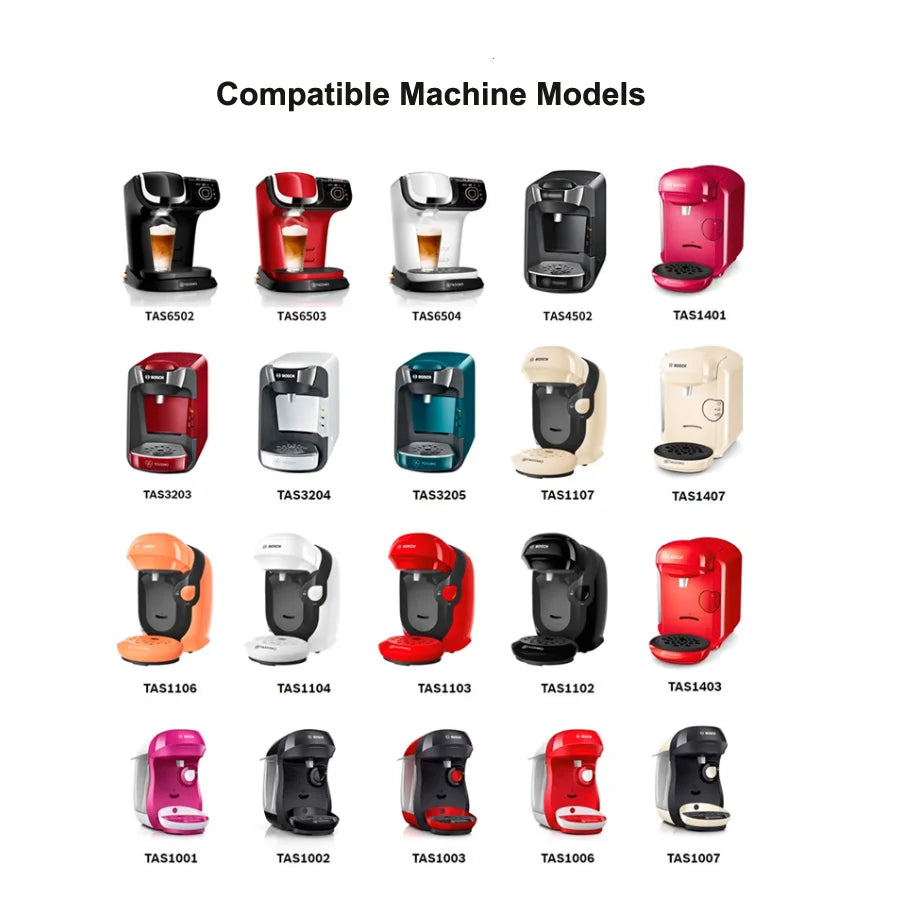 60ML / 180ML Reusable Coffee Capsule Pods for Tassimo Coffee Machine Refillable Filter Maker Pod