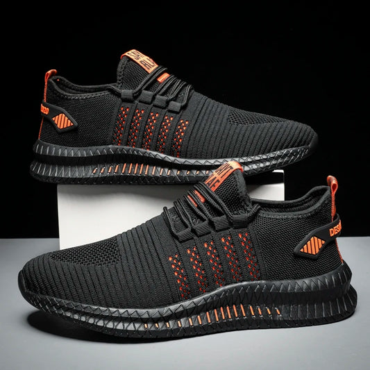 Fashion Sneakers Lightweight Men Casual Shoes Breathable Male Footwear Lace Up Walking Shoe