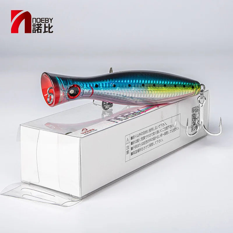 Noeby Big game Popper Fishing Lures 12cm43g 16cm78g 20cm154g Topwater Wobbler Artificial Hard Bait for GT Saltwater Fishing Lure