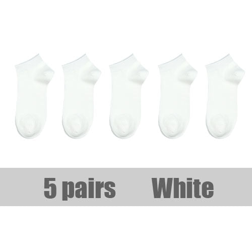 Wholesale 10 Pair Unisex Women and Men Socks Breathable Sports socks Solid Color Boat socks Comfortable Cotton Ankle Socks White
