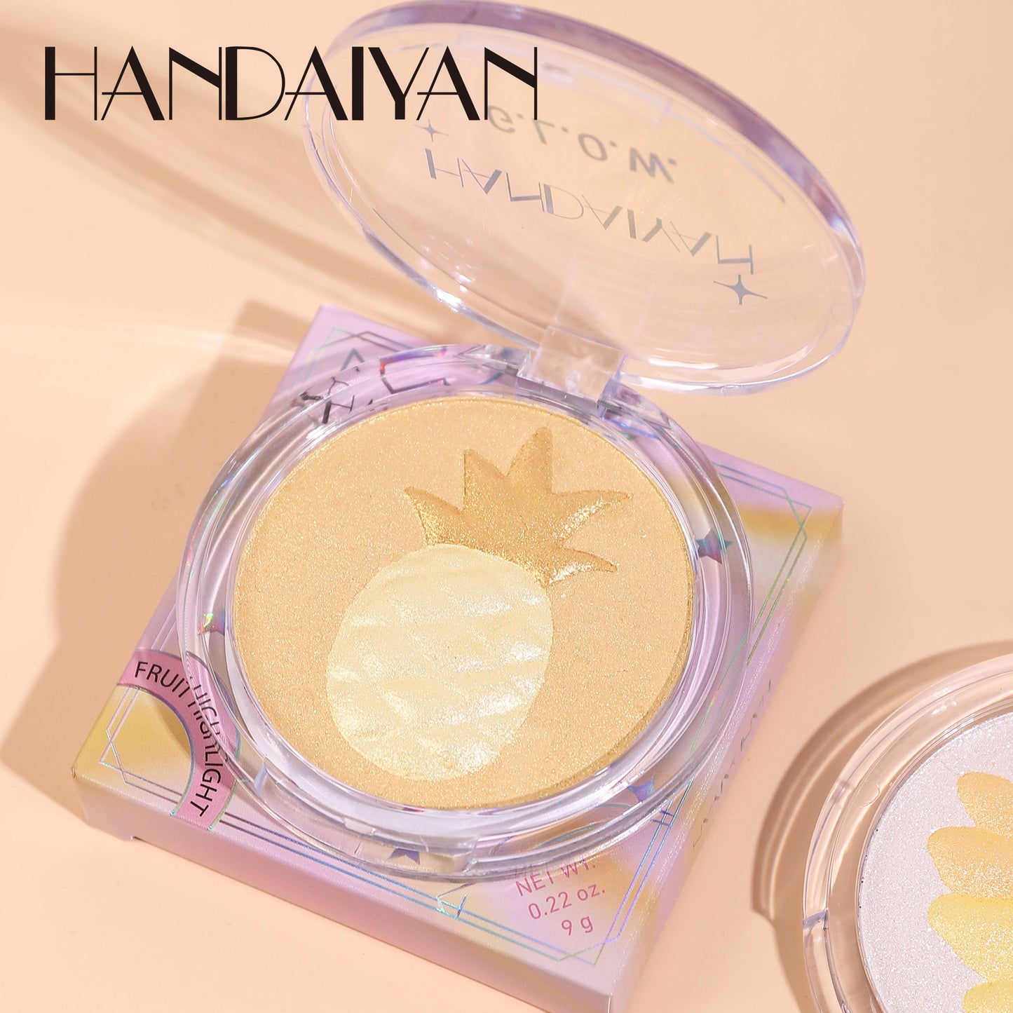 Cross-border highlight powder repair and brightening plate handaiyan fruit series pearlescent fine glitter makeup wholesale
