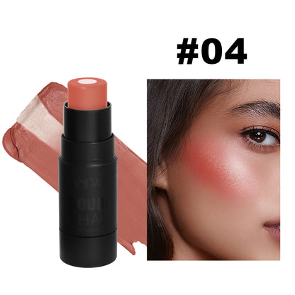 Han Daiyan HANDAIYAN cross-border makeup brightening and flattering solid sandwich blusher contour stick Rouge