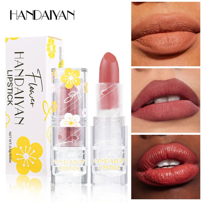 Cross-border Matte Lipstick 12 colors handaiyan makeup matte waterproof colorfast long-lasting Nourishing Lipstick Lipstick
