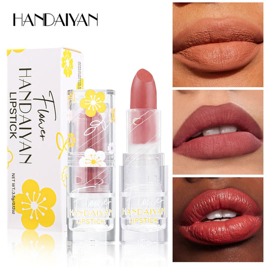Cross-border Matte Lipstick 12 colors handaiyan makeup matte waterproof colorfast long-lasting Nourishing Lipstick Lipstick