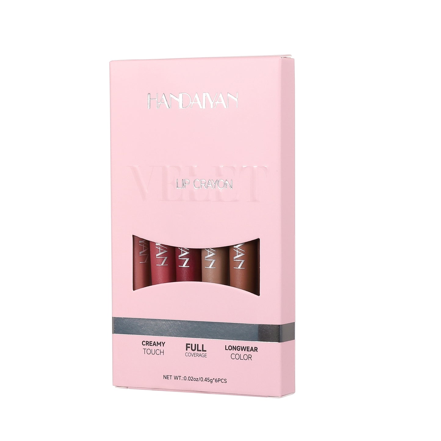 Cross-border Amazon six-color matte lip liner suit outline lip shape handaiyan lipstick pen long lasting waterproof