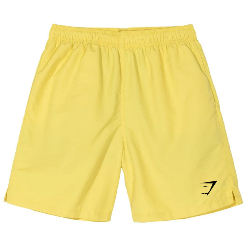 GYMSHARK men's sports casual quick-drying summer shorts simple straight sports shorts shark