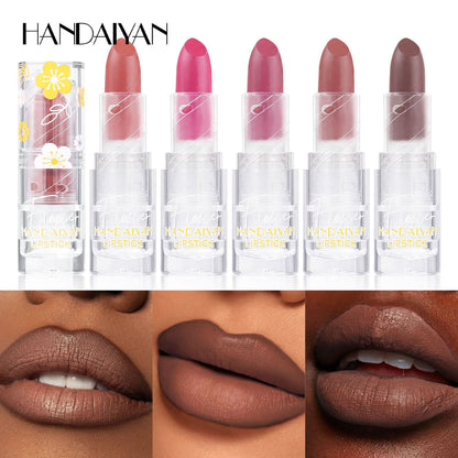 Cross-border Matte Lipstick 12 colors handaiyan makeup matte waterproof colorfast long-lasting Nourishing Lipstick Lipstick