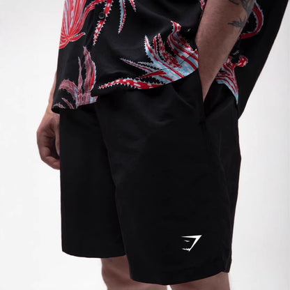 GYMSHARK men's sports casual quick-drying summer shorts simple straight sports shorts shark