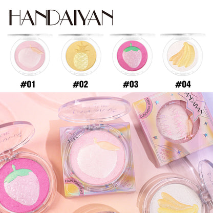 Cross-border highlight powder repair and brightening plate handaiyan fruit series pearlescent fine glitter makeup wholesale
