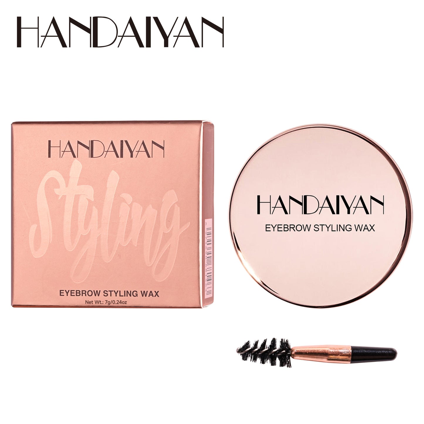 Cross-border Shaping eyebrow wax handaiyan wild eyebrow hair styling cream transparent gel three-dimensional long-lasting quick-drying brow cream