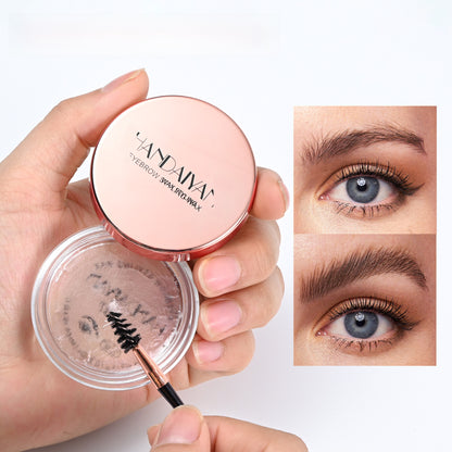 Cross-border Shaping eyebrow wax handaiyan wild eyebrow hair styling cream transparent gel three-dimensional long-lasting quick-drying brow cream