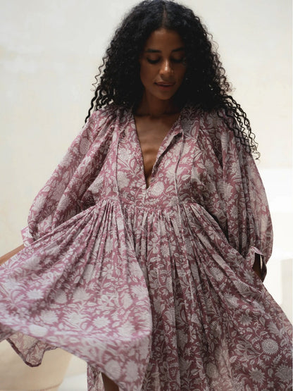 Amazon hot vacation style dress loose casual print short skirt high waist lace-up floral skirt beachwear women