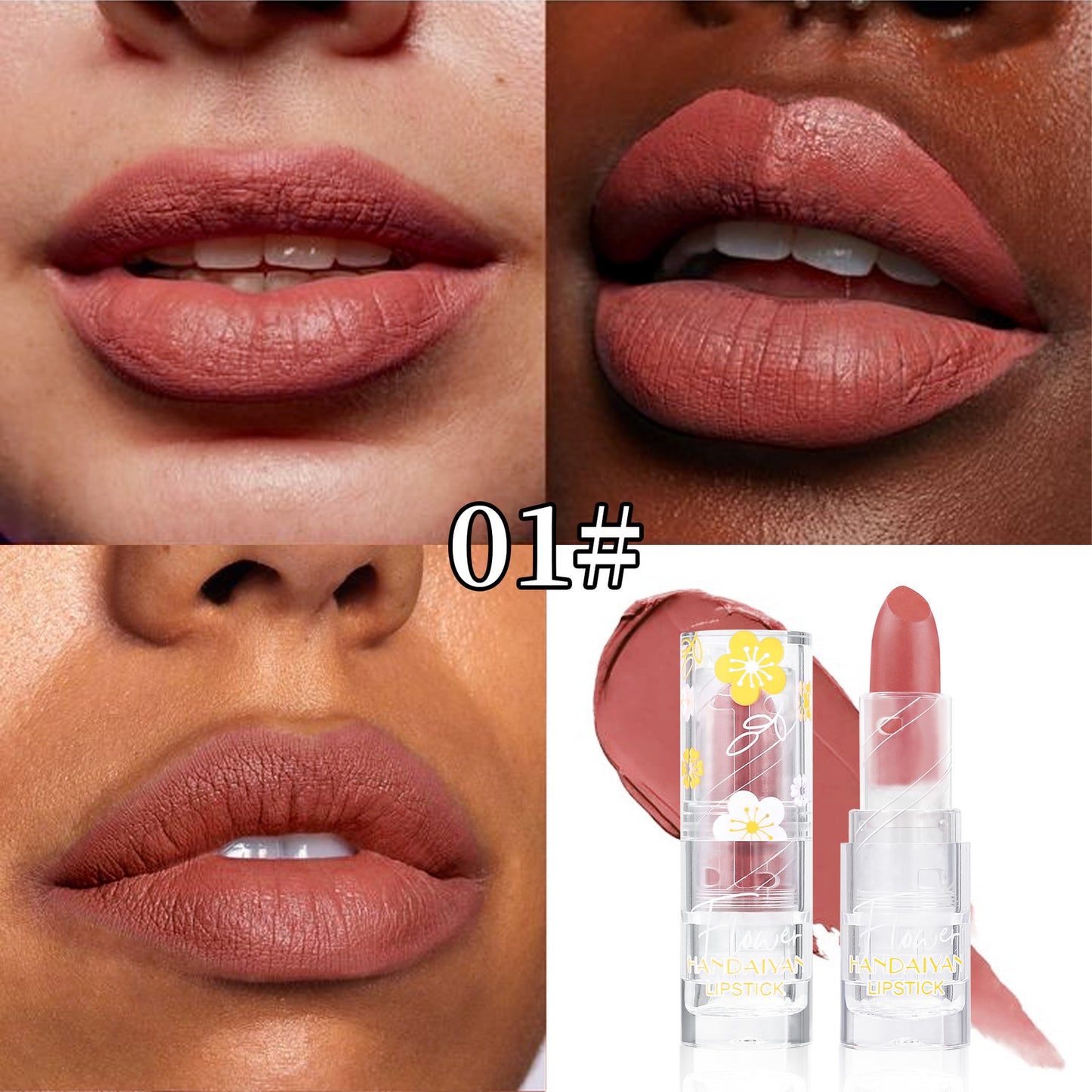 Cross-border Matte Lipstick 12 colors handaiyan makeup matte waterproof colorfast long-lasting Nourishing Lipstick Lipstick