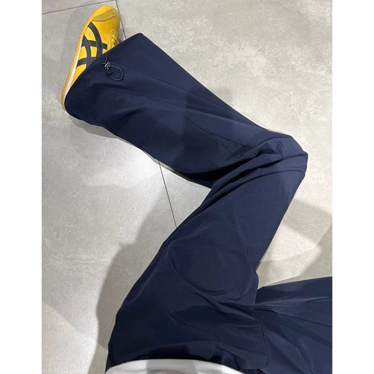 2025 summer new American quick-drying workwear casual pants women's high waist loose drooping outdoor mountaineering sports pants