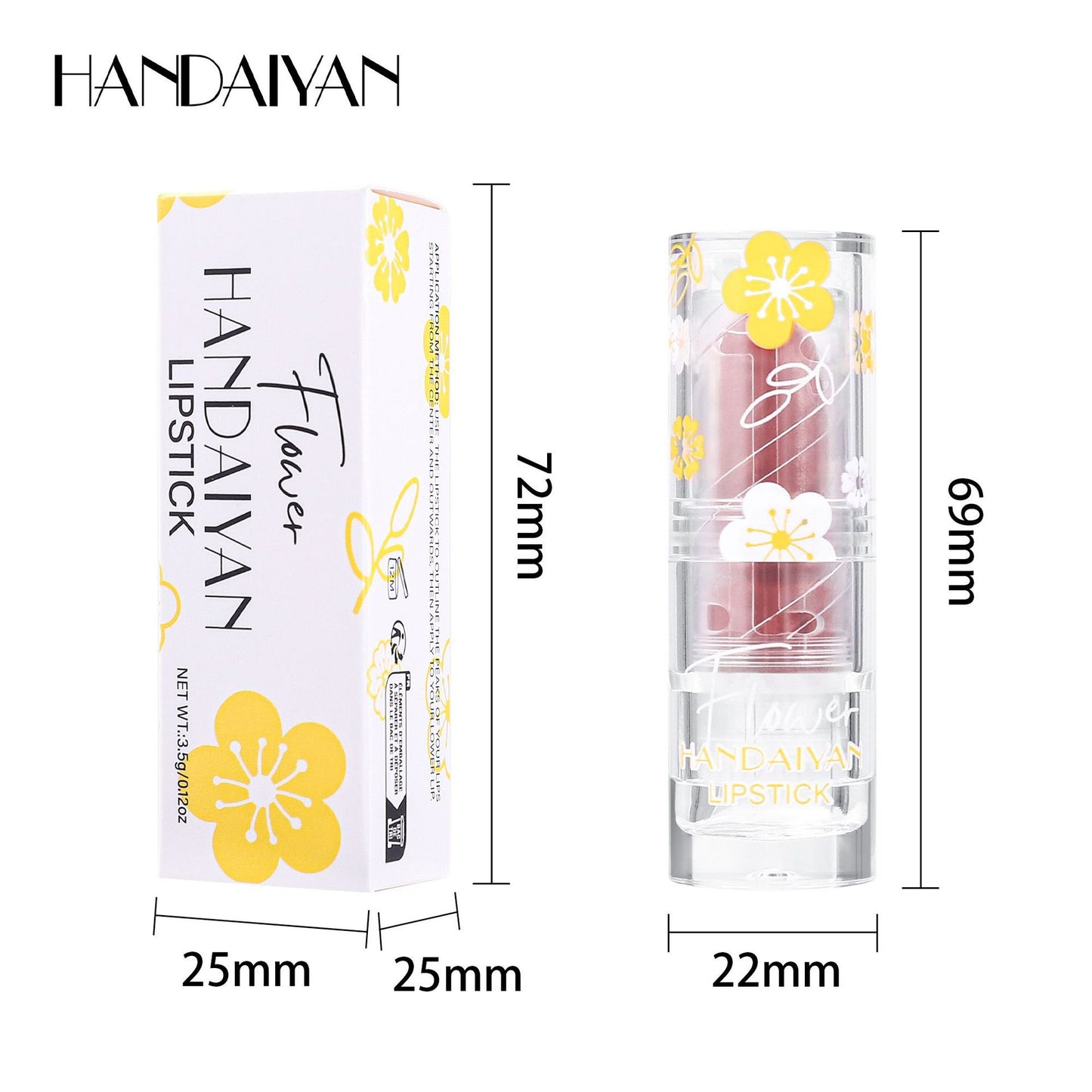 Cross-border Matte Lipstick 12 colors handaiyan makeup matte waterproof colorfast long-lasting Nourishing Lipstick Lipstick