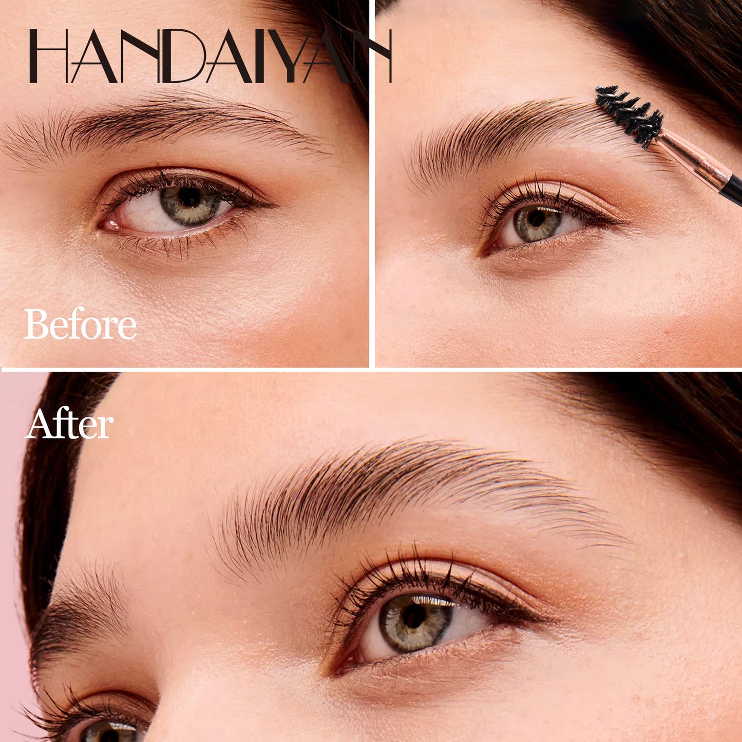 Cross-border Shaping eyebrow wax handaiyan wild eyebrow hair styling cream transparent gel three-dimensional long-lasting quick-drying brow cream