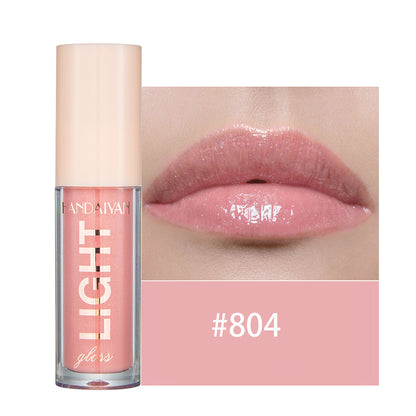 Lip Lacquer cross-border lip gloss HANDAIYAN mirror water light liquid paint glass 12 Color Moisturizing Pearl lip gloss