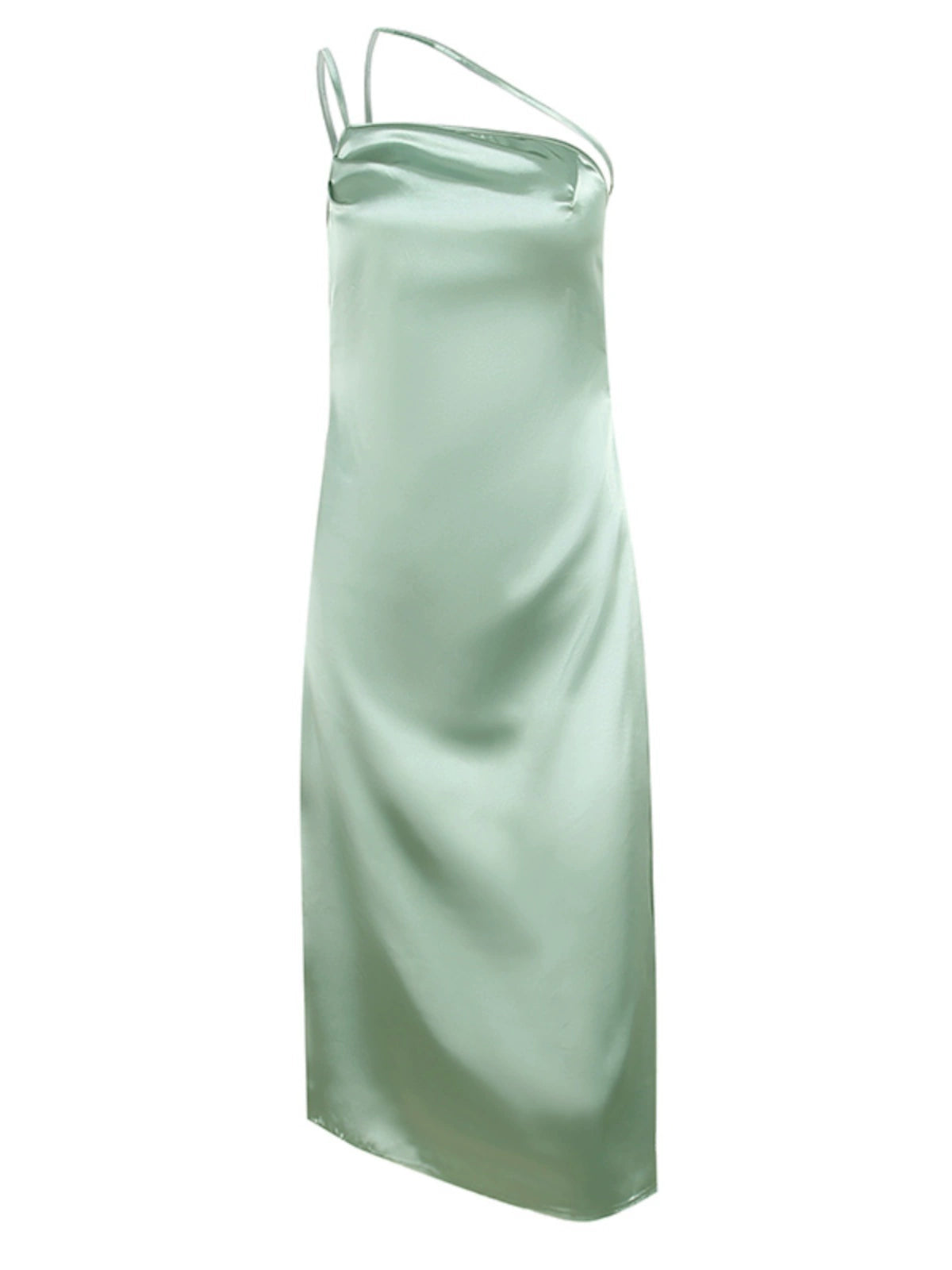 Girlsat18 Slim-Fit Satin Slip Dress
