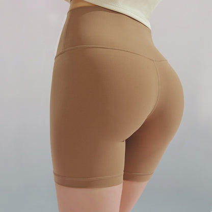 New 24 shorts yoga shorts women's no size fitness pants hip raise shaping versatile slimming