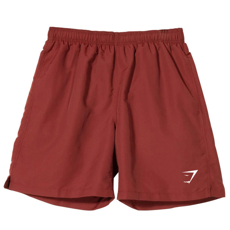 GYMSHARK men's sports casual quick-drying summer shorts simple straight sports shorts shark