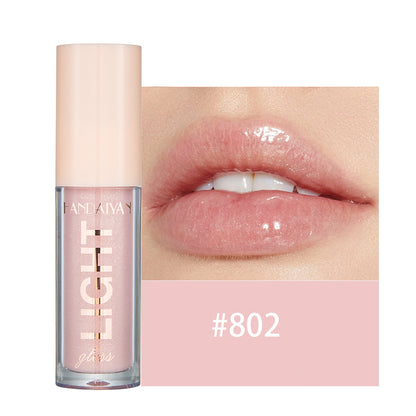 Lip Lacquer cross-border lip gloss HANDAIYAN mirror water light liquid paint glass 12 Color Moisturizing Pearl lip gloss