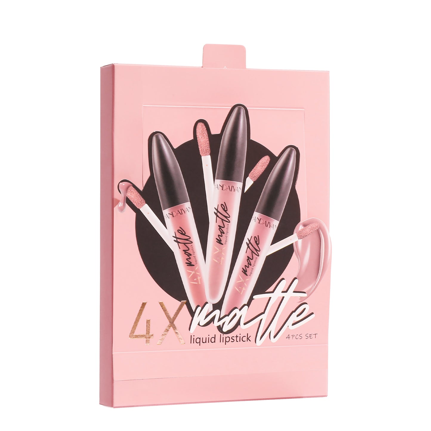 Han Daiyan handaiyan four times matte lip gloss suit matte lip gloss lasting no stain on Cup lipstick cross-border