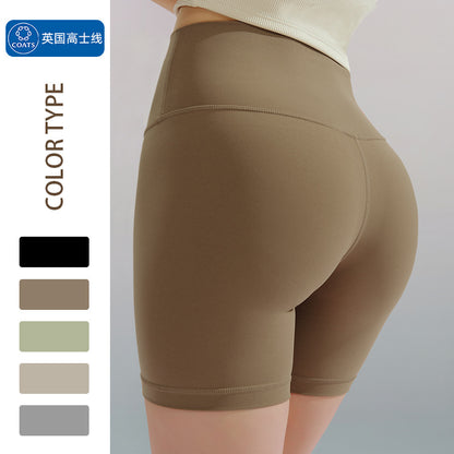 New 24 shorts yoga shorts women's no size fitness pants hip raise shaping versatile slimming