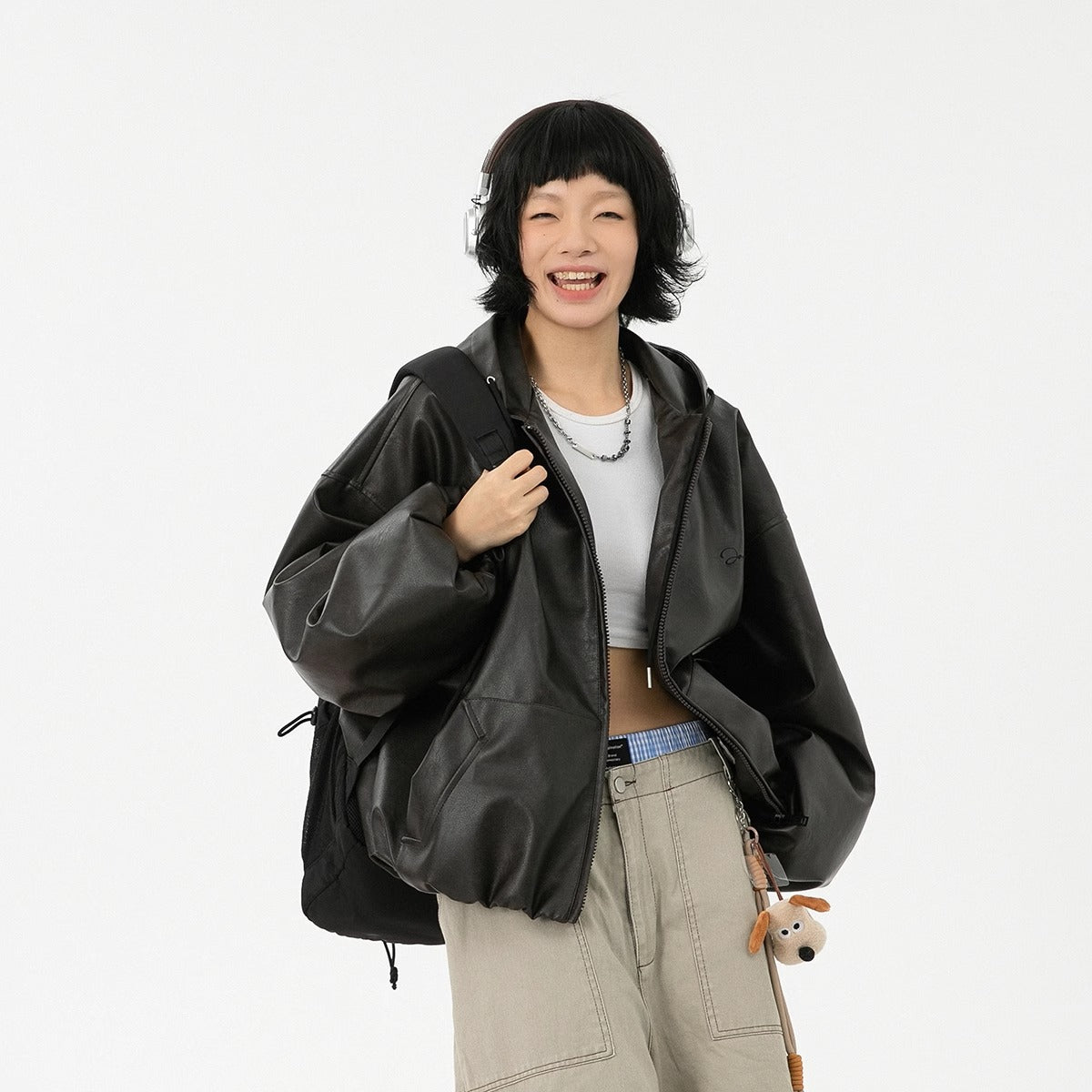 2024 autumn and winter New High Street hooded coat Women's American fashion brand casual loose jacket coat waterproof top