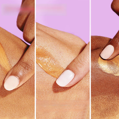 Cross-border sun tanning liquid foundation handaiyan wheat bronze concealer deep flesh color pearlescent gilding liquid foundation